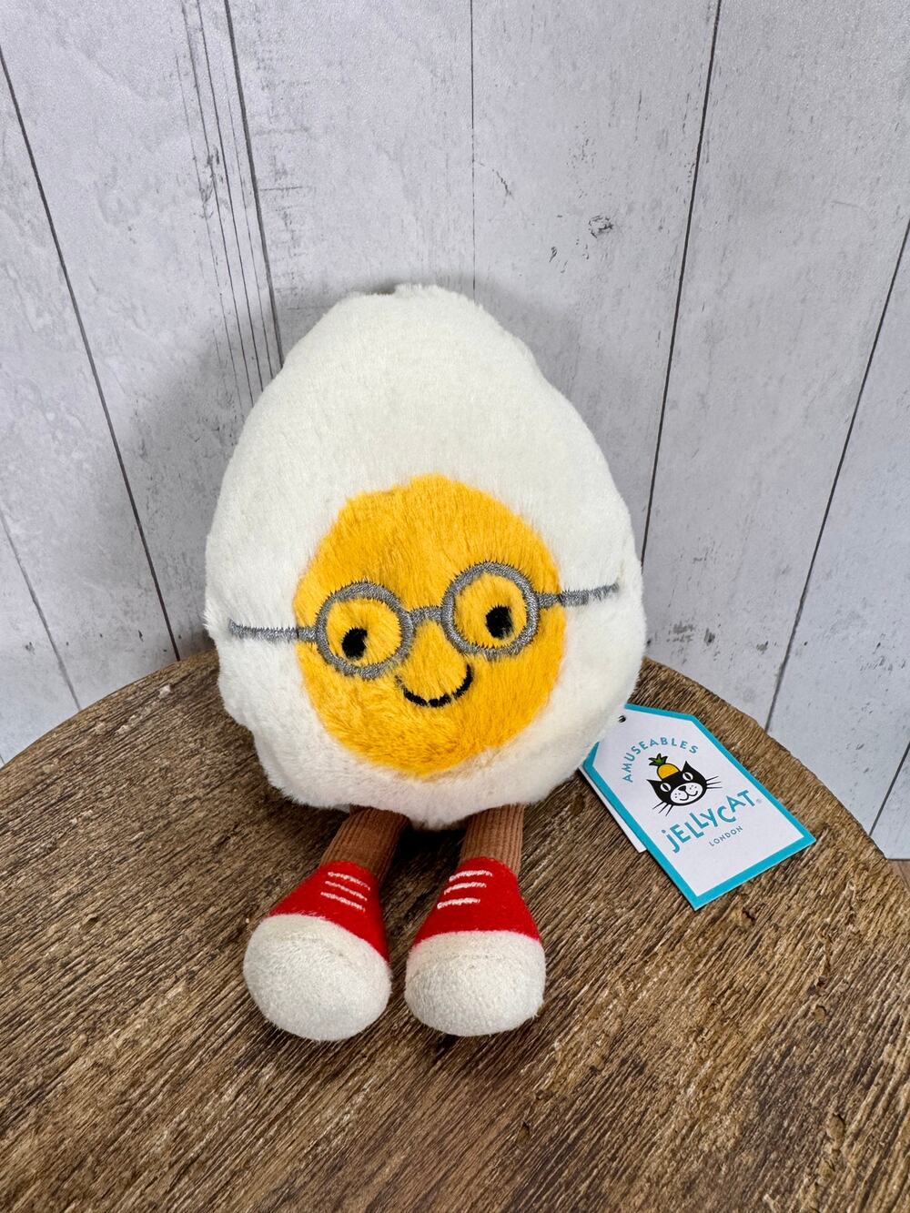Jellycat Boiled Egg Geek FAST SHIP NEW Authentic Jellycat Egg NEW! FAST SHIP